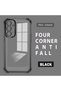 Samsung Galaxy A25 Compatible Transparent Four Corner Silicone Coated Glossy Edge Case