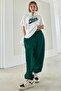 Women's White Nice Pattern Printed Oversized T-Shirt - 2