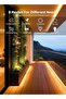Solar LED Strip Light Outdoor 20m, 960 LED, IP68 Waterproof, Remote, Dimmable, 8 Modes, Warm White - 4