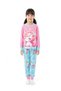 Unicorn Print Girls Glow in the Dark Pajama Set - 3