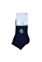 & Emre 6 Pairs Bamboo Short Sports Stitch-Free Toe Men's Booties Socks - Navy Blue - 4