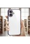Apple iPhone 17 Compatible Case with Camera Lens Protection, Colored Edges, Transparent, Slim, Soft Design Case