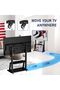 Mobile TV Stand - Rolling Cart for 32-70 inch TVs, Up to 40KG, Height Adjustable - 3