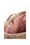 Shoulder Bag Patchwork Jute Fabric Cnt141225 - 4