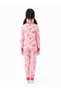 Pink Printed Girls Glow in the Dark Pajama Set - 3