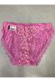 Pack of 12 Women's Patterned Lace Leg Bikini Panties Assortment Kilot - 5