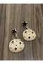 Sea Shell & Black Star Detail Metal Earrings - 4