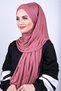 Women's Pink Combed Cotton 3-Striped Ready-Made Shawl - 2
