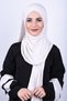 شال نسائي من القطن الممشط بثلاثة خطوط من إكرو - 3