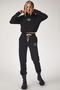Women's Black NASA Printed Fleece Tracksuit Suit LD00022