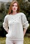 Women's Stone Retro Robe Embroidered Knitwear Sweater M10010800KZ99437