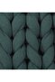 Chunky Hand Knitted Pillow Petrol - 2