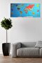 Set of 2 Atlas World Map Magnetic Adhesive-Free Wall Sticker 118 * 56 Cm - 4