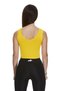 Yellow Women's Fitness Sports Crop T-Shirt - 3
