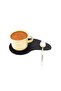 Black Genuine Leather Coaster - 2