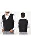 Men's Black Slim Fit Knitwear Vest - 5