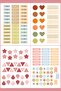 Colorful Adhesive Agenda, Bullet Journal Sticker Set - 3