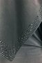 Women's Mother Black Medina Silk Stoned 110 Cm Seasonal Evening Dress Large Ferace Scarf 112 - 3