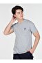 Gray V-Neck Work T-Shirt