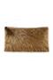 Plush Rectangular Throw Pillow Cover Washable Long Pile Single - Brown (1pc)
