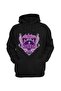 Black Sinister Printed Oversize Sweatshirt