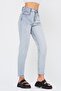Pocket Embroidery Detailed Frayed Mom Trousers - 5