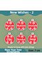 New Year's Wishes 2 – Meaningful Christmas Tree Ornament Set (6 Pieces) - 2