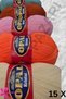 Lif Yarn Set 100 Gr 475 Meters Mixed Lif Yarn - Mixed Color Knitting Yarn - 15 Pieces - 4