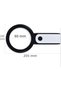 30X 12Lighted Magnifying Glass Portable Double Layer Optical Glass Reading Magnifier 229018 - 3