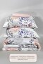 Fiona Duvet Cover Set Single Size 100% Cotton Ranforce Fitted Sheet (160X220 cm) Gray - 6