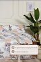 Fiona Duvet Cover Set Single Size 100% Cotton Ranforce Fitted Sheet (160X220 cm) Gray - 2
