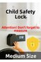 White Goods Button Lock – Child Safety Cover - Size m Black Color