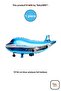 1 Piece Blue Airplane Shaped Foil Balloon 79X48 cm Birthday Decoration