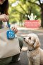 Dog Treat Mini Bag Blue |   Mini Wallet Pouch |   Knitted Bag Accessory |   Dog Accessory - 2