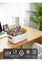 Desktop Organizer White Color Plastic Basket Multi-Purpose Organizer