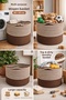 Multi-Purpose Mesh Organizer Basket, Toy Basket, Dirty Laundry Basket Bohemian Decoration Organizer