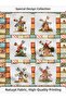 Patchwork Fabric Set – 100% Cotton Patterned Fabric Coupons for Sewing and Hobby - 2