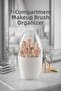 7 Compartments Makeup Organizer Cosmetic Bathroom Organizer Makeup Brush Case Toothbrush Organizer