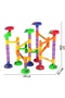 Marble Run 58 Pieces Educational and Instructional Tower Construction Game Marble Run Ball Race