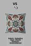 Tile Motif Patterned Piping Tapestry Woven Throw Pillow Cover - 3