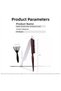 Antistatic Nylon Hair Comb – Narrow Tooth Brush to Prevent Frizz + Cleaning Attachment - 5