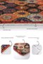 Multi-Colored Patchwork Patterned 2-Piece Non-Slip Base Washable Bath Mat Set - 7