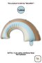 1 Piece Blue Retro Rainbow Shaped Foil Balloon 82X53,5 cm Birthday Decoration
