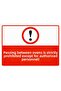 It Is Forbidden to Pass through Ovens Outside of Authorities Isg Warning Sign Pvc A4 21X30 cm