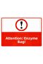 Attention Enzymes Are Dangerous Isg Warning Sign Pvc A5 15X21 cm