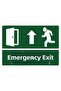 Emergency Exit Isg Warning Sign Pvc A4 21X30 cm