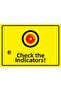 Check the Gauges! Isg Warning Sign Pvc A4 21X30 cm