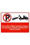 Block Entrance Do Not Park Vehicles Parking Prohibited Towable Isg Warning Sign Pvc A3 30X42 cm