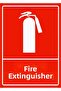 Fire Extinguisher Isg Warning Sign Pvc A5 15X21 cm