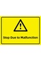 Warning Sign of Failure Stop Isg Pvc A5 15X21 cm